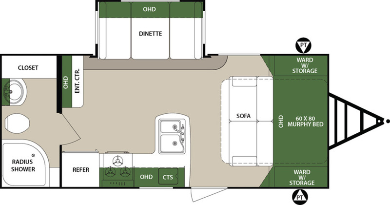 2017 Forest River Surveyor Couples Coach 200MBLE