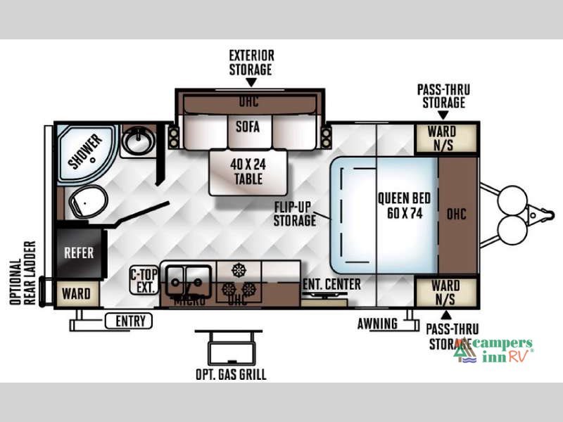 2017 Forest River Rv Flagstaff Micro Lite 21FBRS