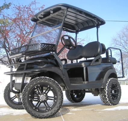2012 Club Car Black Pipe Line Edition Lifted Electric Golf Cart SALE