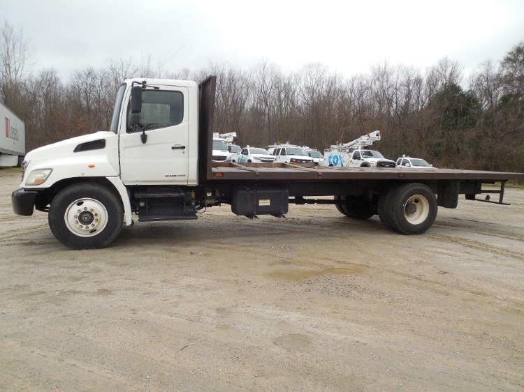 2008 Hino 268  Flatbed Truck
