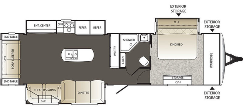 2017 Keystone Rv OUTBACK 328RL TRAVEL TRAILER