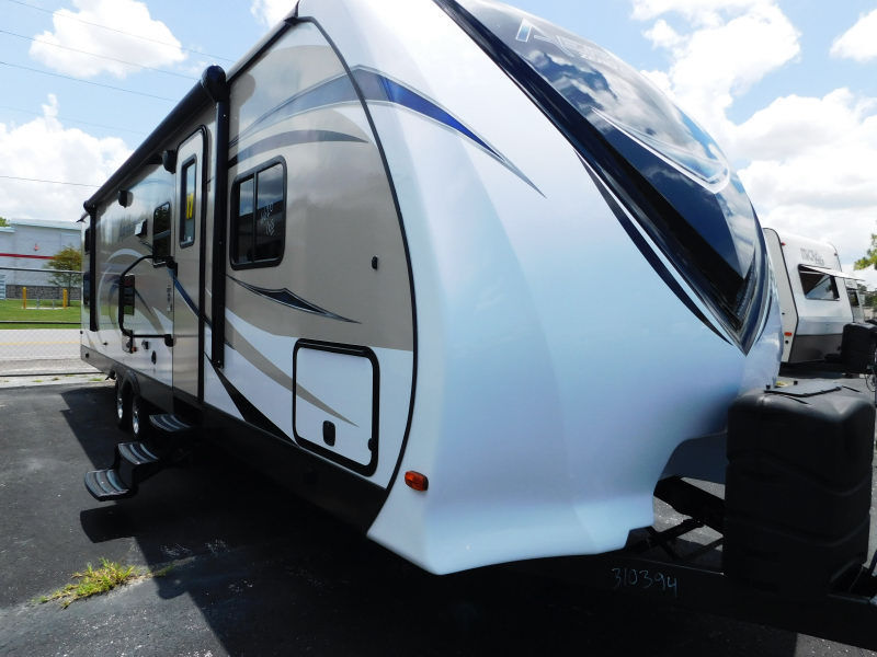 2017 Keystone AREOLITE 292DBHS KING BED REAR BUNKHOUSE 2 AC'S