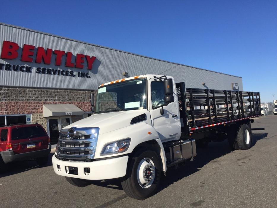 2016 Hino 268a  Flatbed Truck