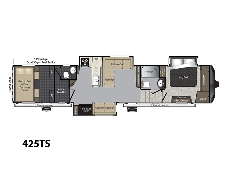 2017 Keystone Rv Raptor 425TS