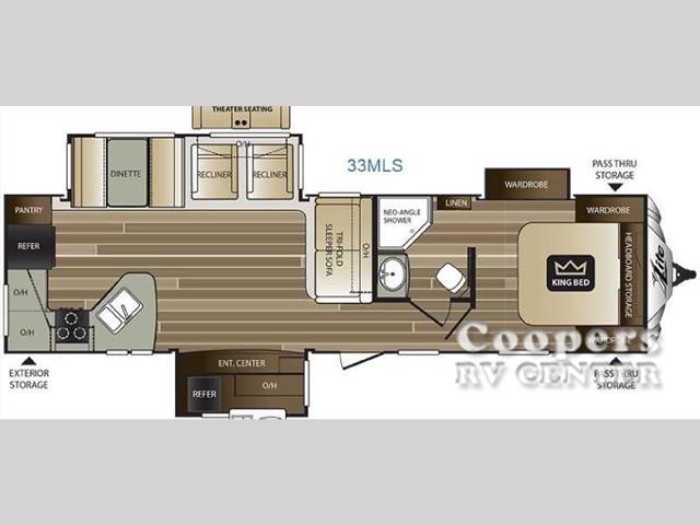 2017 Keystone Rv Cougar X-Lite 33MLS