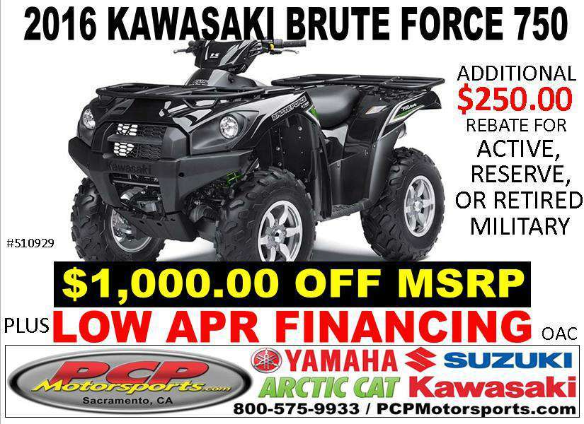 2016 Kawasaki Brute Force 750 4x4i EPS