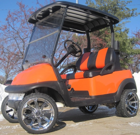 2012 Club Car 48V Burnt Orange Precedent Electric Golf Cart