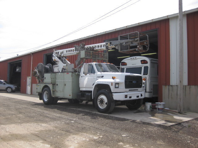 1991 Ford F800 Die Auto Telsta T40c Cable Pla Telsta  Bucket Truck - Boom Truck