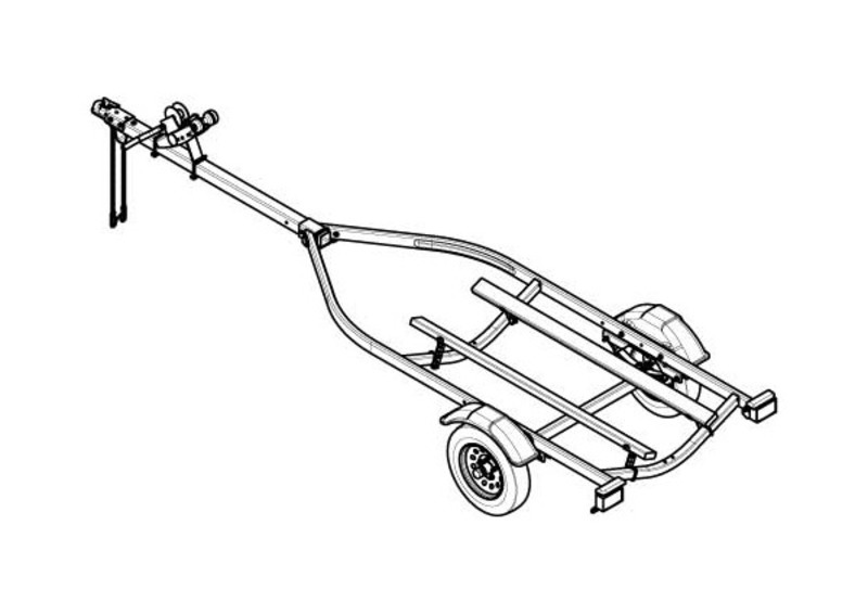 Shoreland R Double Pwc Trailer Motorcycles for sale