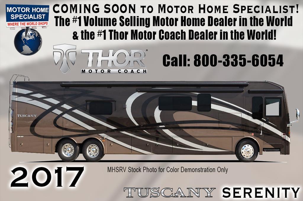 2017 Thor Motor Coach Tuscany 44MT Bath & 1/2, Aqua Hot, King,