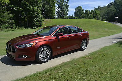 Ford : Fusion Titanium Hybrid Factory Warranty 2014 ford fusion titanium hybrid color sunset excellent condition