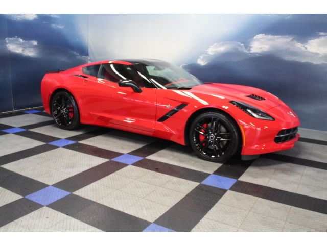 Chevrolet : Other 2dr Z51 Cpe 2014 corvette stringray coupe torch red 3 lt z 51 performace 1400 miles