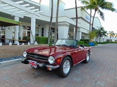 Triumph : TR-6 CONVERTIBLE 1974 triumph tr 6 with overdrive second owner car with 40 500 miles