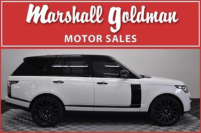 Land Rover : Range Rover Supercharged Sport Utility 4-Door 2015 range rover supercharged in fuji white with ebony leather and 18000 miles