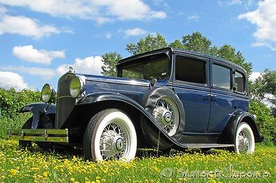Chevrolet : Other Deluxe 1931 chevy sedan deluxe duel spare tires orig interior 2 owners since new