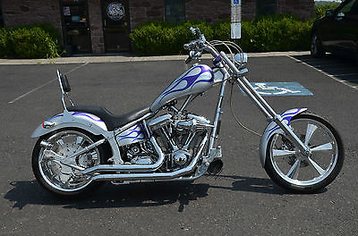 Custom Built Motorcycles : Chopper 2006 100 redhorse red horse motorworks mohawk mustang 250 tire softail chopper