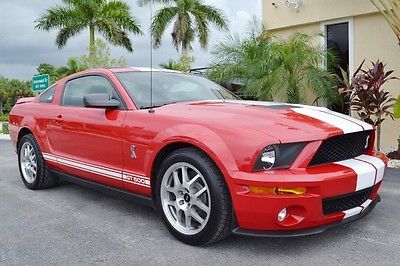Ford : Mustang Shelby GT500 2007 ford mustang gt 500 shelby supercharged 5.4 500 horsepower red leather