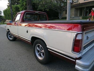 Dodge : Other Pickups D100 Adventurer Dodge: 1979 D100 Pickup Truck, 92k miles!, leather seats, 4 bbl CA smog legal