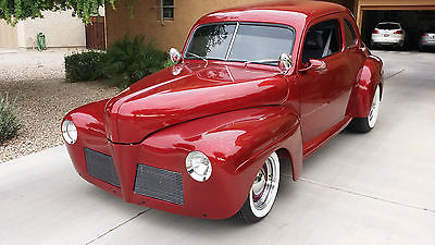 Ford : Other Custom Hot Rod lead sled 1948 custom ford deluxe coupe all steel frame off restortation hot rod sbc motor