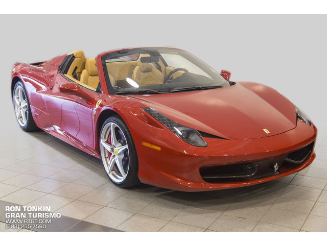 Ferrari : 458 Spider Carbon Fiber Interior Trim, Red Calipers, Red Daytona Inserts,