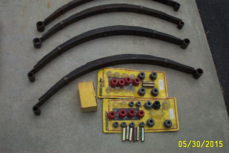 Jeep CJ Leaf springs and assorted bushings, 0
