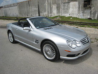 Mercedes-Benz : SL-Class AMG 2004 mercedes benz sl 55 amg silver charcoal very low mileage
