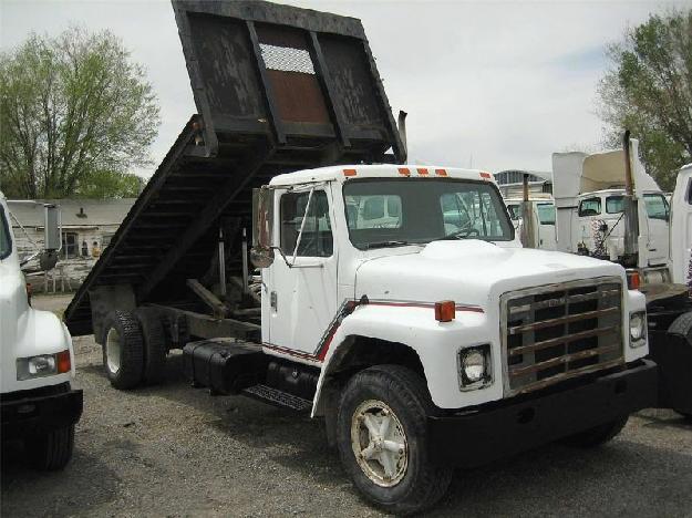International 1754 flatbed dump truck for sale