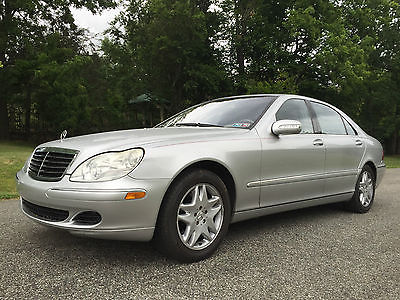 Mercedes-Benz : S-Class SUPER CLEAN! 2003 mercedes benz s 430 silver ash leather 1 one owner super clean 114 k miles pa