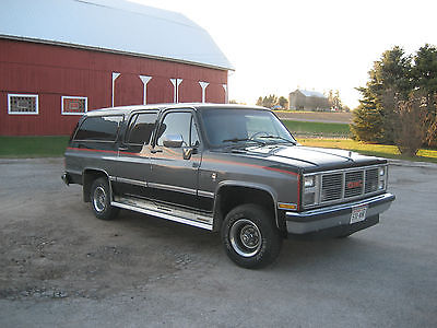 GMC : Suburban silverado 1986 gmc k 1500 suburban 4 x 4 diesel