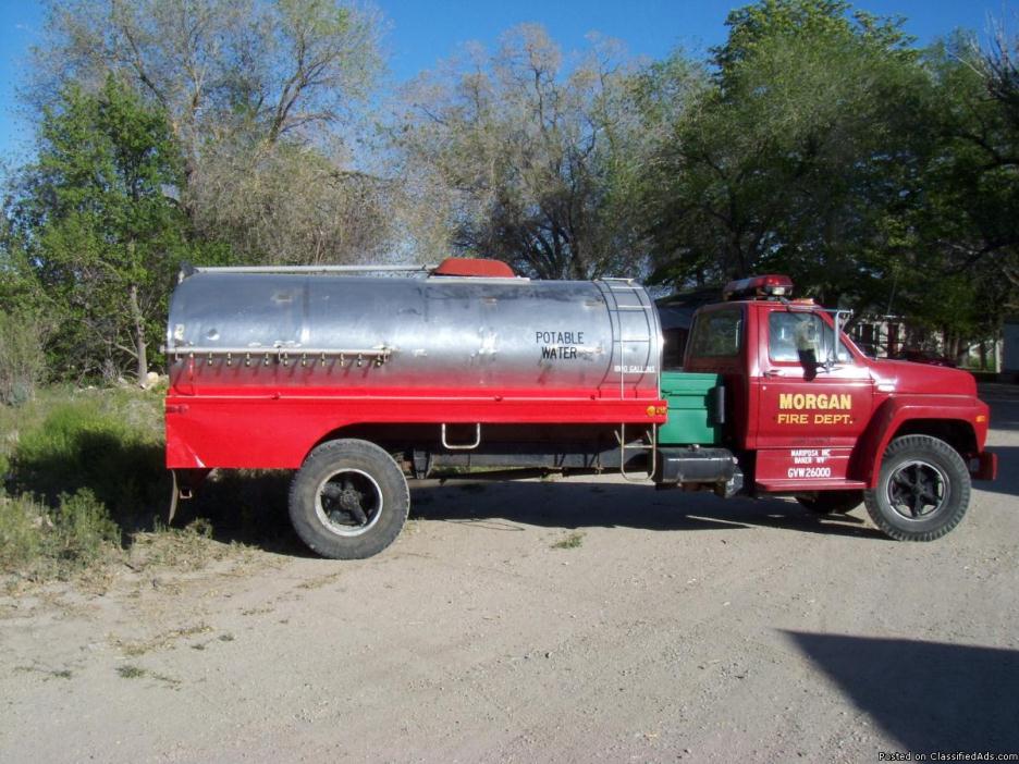 Potable Water Truck for fire camps or emergency water storage.