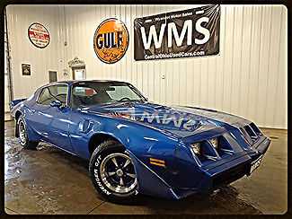 Pontiac : Trans Am Trans Am 81 blue firebird trans am classic show car original v 8 power auto black 80 79 78