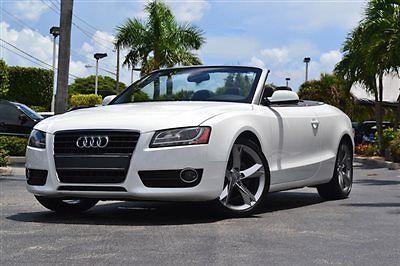 Audi : A5 2dr Cabriolet Automatic FrontTrak 2.0T Premium Plu 2012 audi a 5 cabriolet premium plus convertible 2.0 t turbo keyless clean carfax