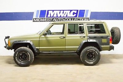 Jeep : Cherokee Limited Sport Utility 4-Door LIMITED~CUSTOM OLIVE DRAB PAINTED~BRAND NEW LEATHER~LIFTED~$$~WOW