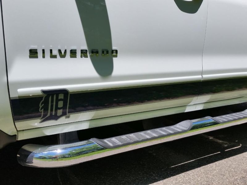 Detroit Tigers Edition decals for a Chevrolet Silverado, 2