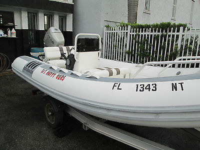 1997 Novurania 400DL 14 ft  Hard Bottom Rib boat