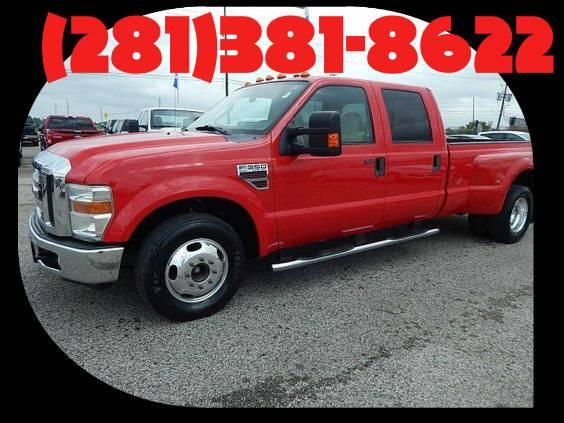 2008 Ford F350 Super Crew Lariat Dually / RED / 1 Owner w/clean CARFAX