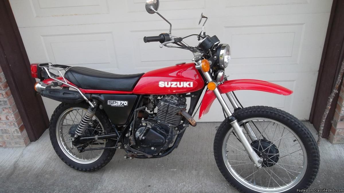 vintage suzuki sp370 enduro/street bike