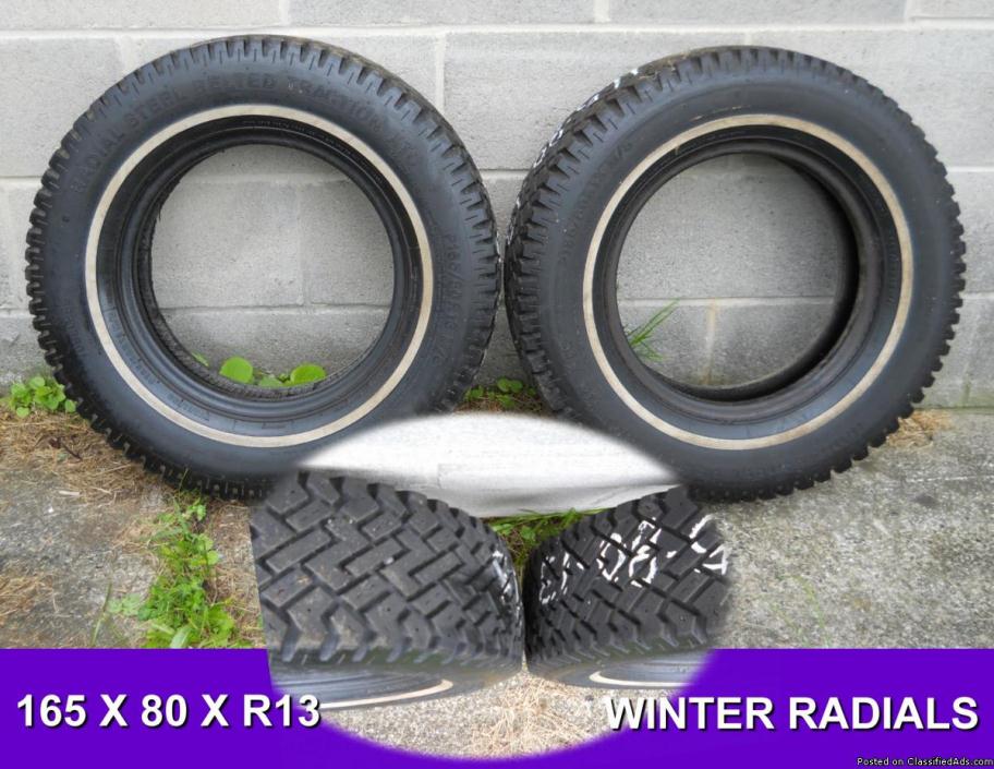 165 x 80 x R13 Winter Radial Tires, 0