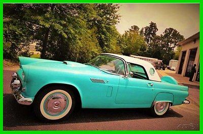 Ford : Thunderbird Convertible 1956 ford thunderbird convertible automatic rwd 312 v 8 gas leather virginia