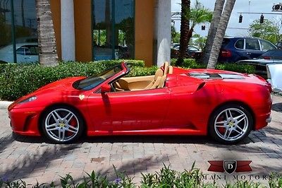 Ferrari : 430 Spider F-1,Red Calipers,Pwr. Daytona Seats,Shields,Upper and Lower Carbon, LOADED!!