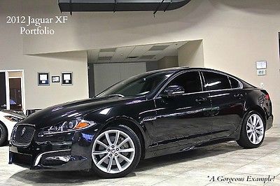 Jaguar : XF 4dr Sedan 2012 jaguar xf portfolio sedan black red loaded perfect serviced one owner