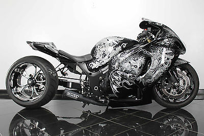 Suzuki : Hayabusa CUSTOM Show Winner Brocks Exhaust Corbin Seat 300 FAT TIRE KIT Power Commander 5