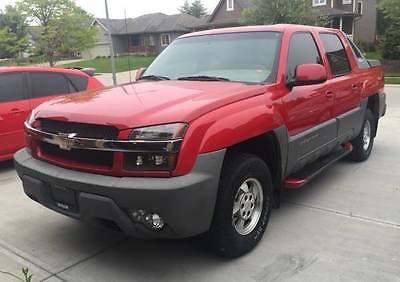 Chevrolet : Avalanche 1500 Red, Leather, Tow Package, Fully Serviced, 2 Owner, Tinted Windows, Undercoated