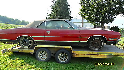 Ford : Galaxie 1971 ford ltd convertible parts or restore storage was not kind to this car