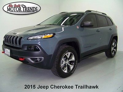 Jeep : Cherokee Trailhawk Sport Utility 4-Door 2015 jeep cherokee trailhawk v 6 4 x 4 leather navigation comfort conv group 1 k