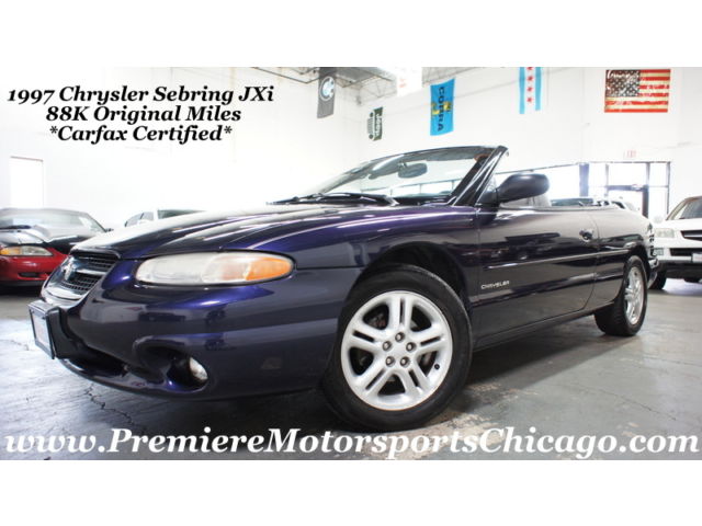 Chrysler : Sebring JXi JXi Convertible *Carfax Certified w/ Service Records! 50+ Pics 88K Original Mile