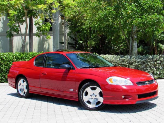 Chevrolet : Monte Carlo SS 2007 chevrolet monte carlo ss coupe precision red sunroof heated leather