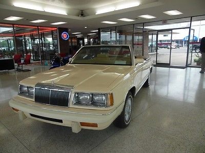 Chrysler : LeBaron Mark Cross LEATHER CLASSIC LOADED LUXURY CONVERTIBLE LEBARON CLEAN LOW MILES PRISTINE 2DR