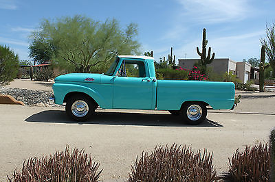 Ford : F-100 PICKUP 1963 ford f 100 short bed pickup v 8 auto power disc brakes super nice