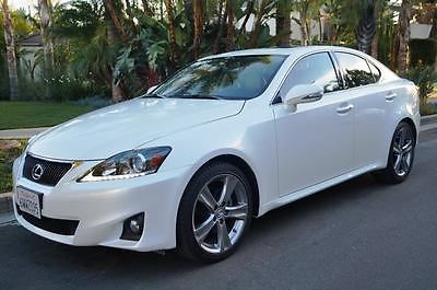 Lexus : IS 250 2012 pearl white with beige leather navigation seat coolers rear cam 37 k miles